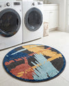 Caribbean Terrace Collection Area Rug - Antigua Round Charcoal  lifestyle 56
