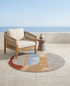Urban Terrace Collection Area Rug -  Deck Round Multi  lifestyle 60