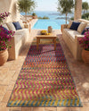 Urban Terrace Collection Area Rug -  Walkway Runner Multi  lifestyle 69