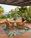 Seaside Blooms Collection Area Rug -  Paradise Rectangle Multi  lifestyle 17