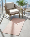 Jill Zarin Sedona Oasis Outdoor Collection Area Rug - Coconino (Pink Roses) Runner Pink Roses  lifestyle 65
