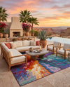 Urban Terrace Collection Area Rug -  Laneway Rectangle Multi  lifestyle 15