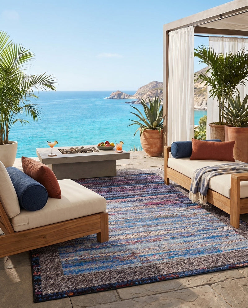 Urban Terrace Collection Area Rug -  Oasis Rectangle Multi  lifestyle 12