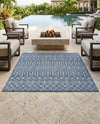 Savannah Pergola Collection Area Rug -  Pergola (Blue) Square Blue  lifestyle 76