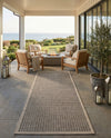 Terrace Fringe Collection Area Rug - Patio Runner Brown  lifestyle 76