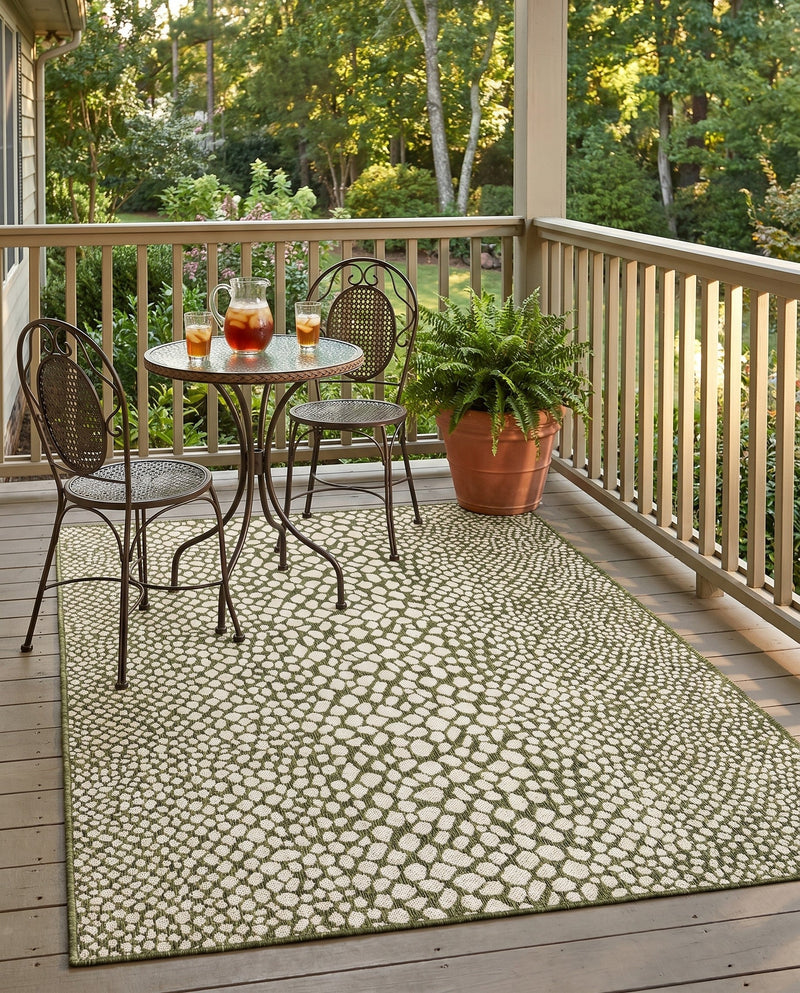 Urban Oasis Rugs Collection Area Rug -  Terrace (Green) Rectangle Green  lifestyle 22