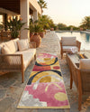 Urban Terrace Collection Area Rug -  Skyline Runner Multi  lifestyle 73