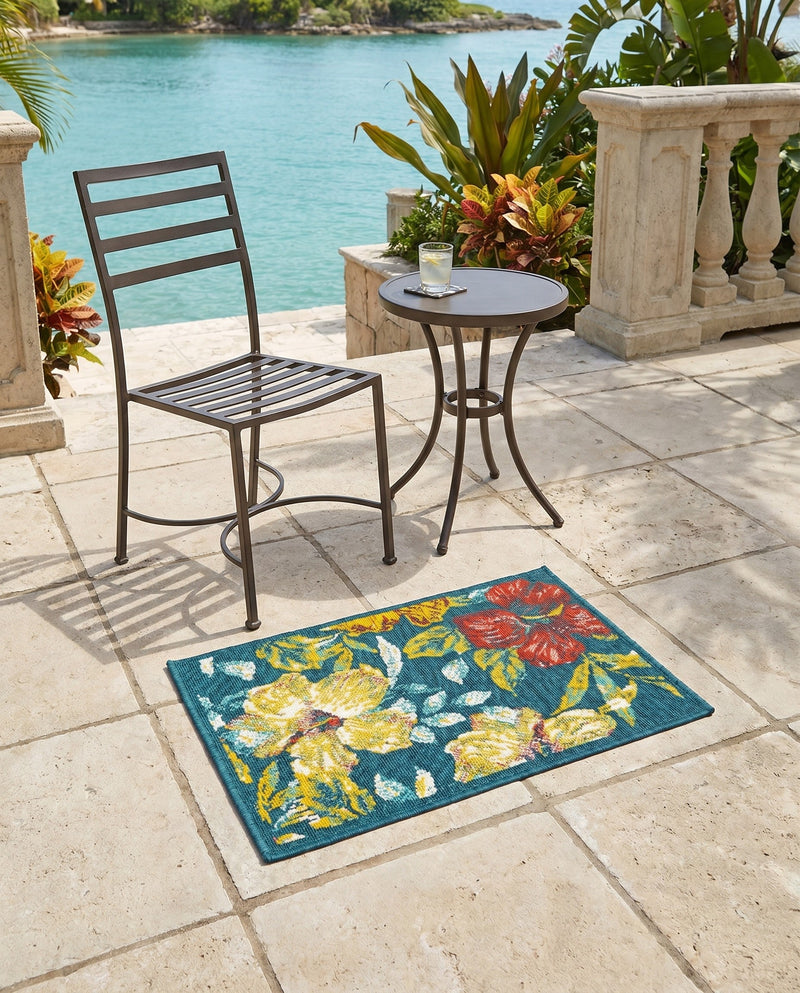 Seaside Haven Rugs Collection Area Rug -  Nautical Rectangle Multi  lifestyle 11