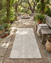 Desert Nomad Terrace Collection Area Rug - Sahara (Gray) Runner Gray  lifestyle 23