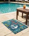 Seaside Haven Rugs Collection Area Rug -  Lighthouse Rectangle Navy Blue  lifestyle 22