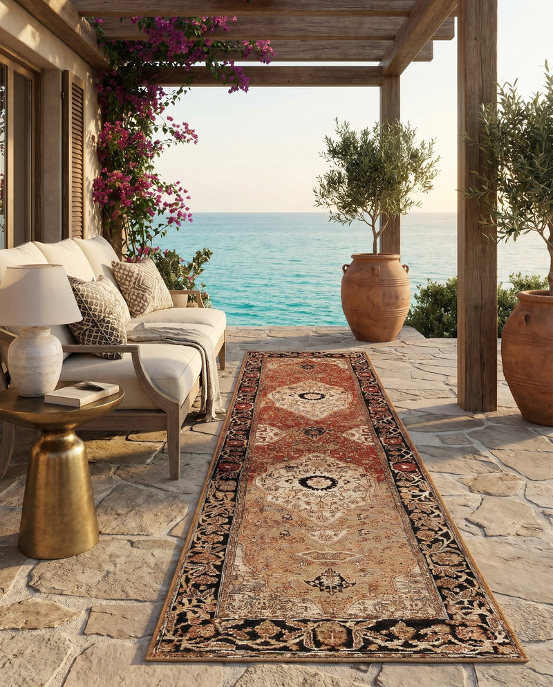 Patio Heritage Collection Area Rug -  Gazebo Runner Multi  lifestyle 34