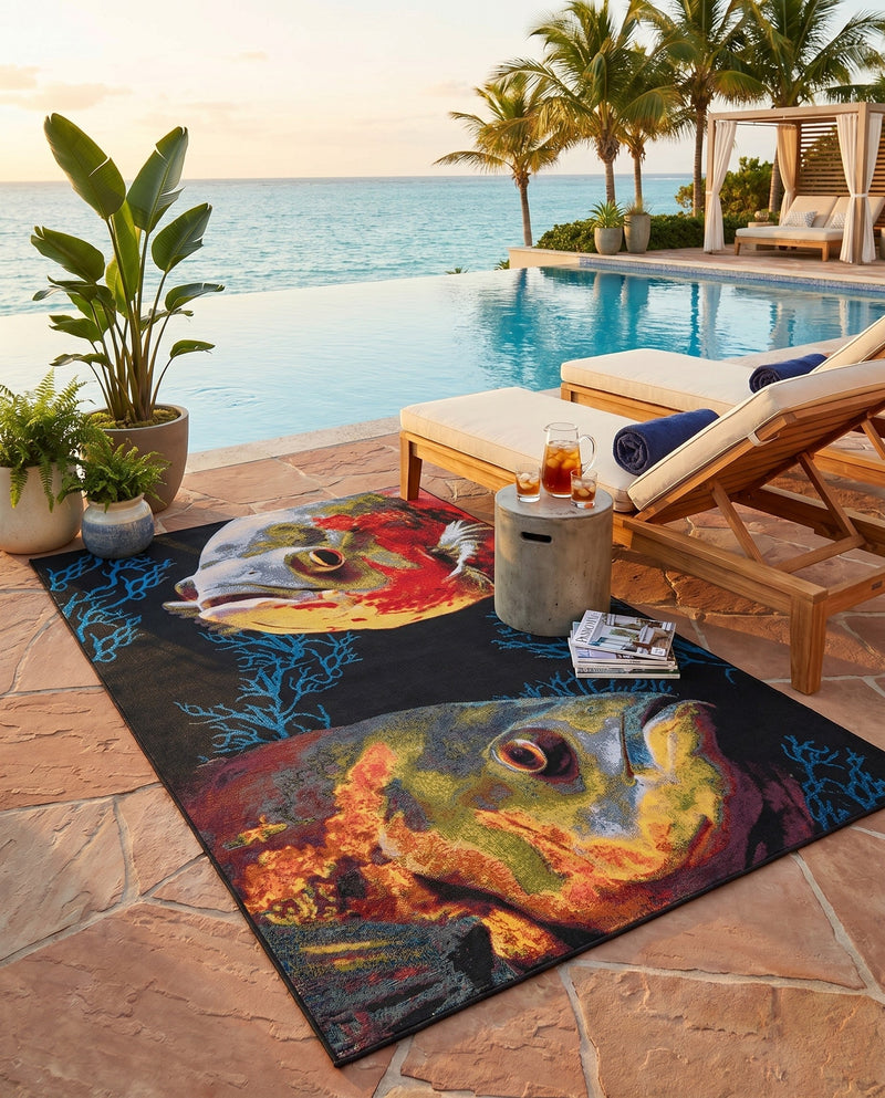 Seaside Haven Rugs Collection Area Rug -  Harbor Rectangle Multi  lifestyle 25
