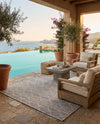 Savannah Pergola Collection Area Rug -  Glade Rectangle Gray  lifestyle 38