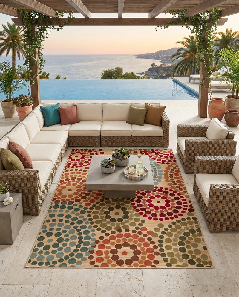 Urban Terrace Collection Area Rug -  Esplanade Rectangle Beige  lifestyle 20