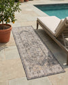 Patio Heritage Collection Area Rug -  Augusta (Charcoal) Runner Charcoal  lifestyle 67