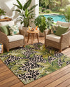 Seaside Blooms Collection Area Rug -  Lotus Square Green  lifestyle 41