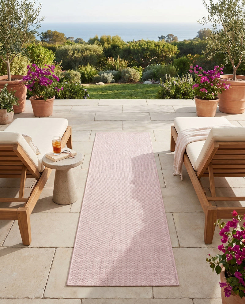 Seaside Serenity Collection Area Rug - Veranda (Whisper Pink) Runner Whisper Pink  lifestyle 54