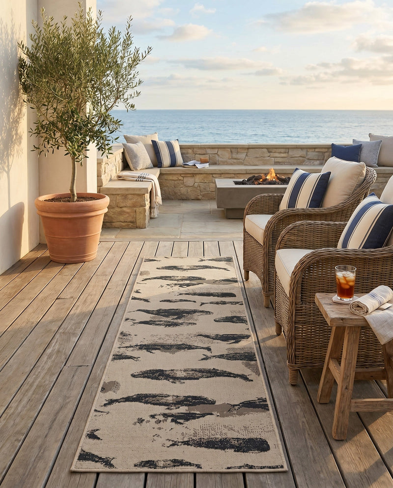 Seaside Haven Rugs Collection Area Rug -  Seabreeze Runner Beige  lifestyle 59