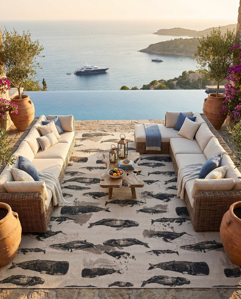 Seaside Haven Rugs Collection Area Rug -  Seabreeze Rectangle Beige  lifestyle 16