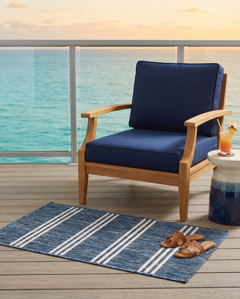 Urban Oasis Rugs Collection Area Rug -  District (Blue) Rectangle Blue  lifestyle 22