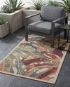 Coastal Terrace Collection Area Rug -  Wavecrest Rectangle Multi  lifestyle 47