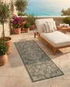 Patio Heritage Collection Area Rug - Savannah (Green) Runner Green  lifestyle 66