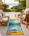 Seaside Haven Rugs Collection Area Rug -  Dockside Runner Multi  lifestyle 56