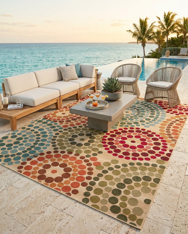 Urban Terrace Collection Area Rug -  Esplanade Rectangle Beige  lifestyle 21