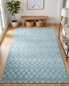 Garden Lattice Charm Collection Area Rug -  Pergola (Aqua) Rectangle Aqua  lifestyle 7