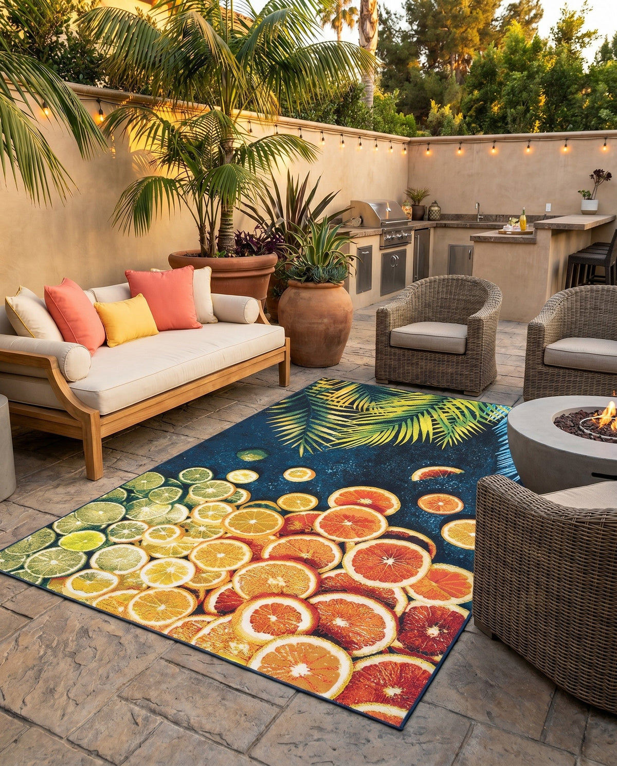 Seaside Haven Rugs Collection Area Rug -  Dunes Rectangle Multi  lifestyle 19