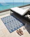 Urban Oasis Rugs Collection Area Rug -  Boulevard (Blue) Rectangle Blue  lifestyle 25