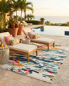 Outdoor Marrakesh Collection Area Rug -  Meknes Rectangle Multi  lifestyle 14