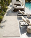 Urban Terrace Collection Area Rug -  Chelsea (Gray) Runner Gray  lifestyle 82