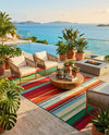 Urban Terrace Collection Area Rug -  Canopy Rectangle Multi  lifestyle 7