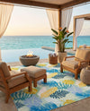 Seaside Blooms Collection Area Rug -  Sunkiss Rectangle Multi  lifestyle 13