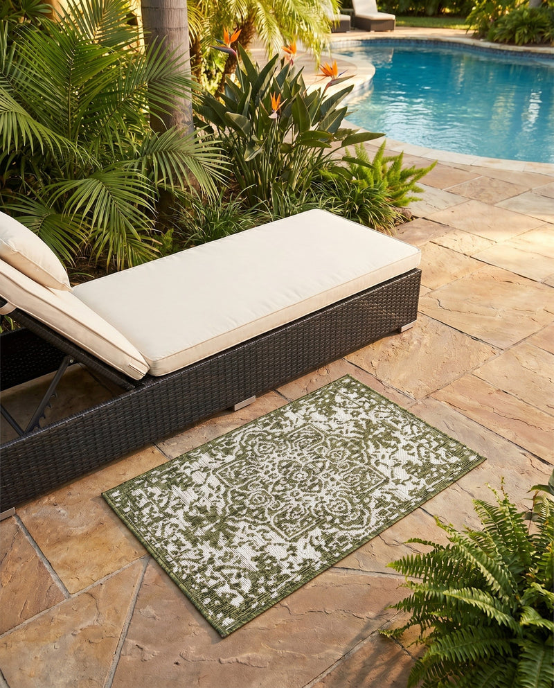Urban Oasis Rugs Collection Area Rug -  Penthouse (Green) Rectangle Green  lifestyle 26