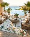 Seaside Blooms Collection Area Rug -  Tropic Rectangle Multi  lifestyle 9