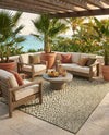 Urban Oasis Rugs Collection Area Rug -  Terrace (Green) Square Green  lifestyle 50
