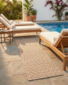 Garden Lattice Charm Collection Area Rug -  Pergola (Beige) Runner Beige  lifestyle 53