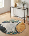 Urban Terrace Collection Area Rug -  Pavilion Round Multi  lifestyle 56