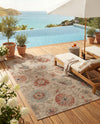 Seaside Blooms Collection Area Rug - Seychelles Rectangle Beige  lifestyle 46