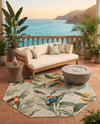 Seaside Blooms Collection Area Rug -  Tropic Octagon Multi  lifestyle 40