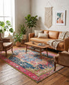 Patio Heritage Collection Area Rug -  Sanctuary Rectangle Multi  lifestyle 19