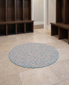 Urban Oasis Rugs Collection Area Rug -  Terrace (Pink and Aqua) Round Pink and Aqua  lifestyle 65