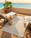 Bahama Breeze Outdoor Collection Area Rug -  Eleuthera Rectangle Gray  lifestyle 22