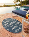 Seaside Haven Rugs Collection Area Rug -  Oceanview Oval Blue  lifestyle 28