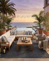Seaside Serenity Collection Area Rug - Veranda (Black) Rectangle Black  lifestyle 47