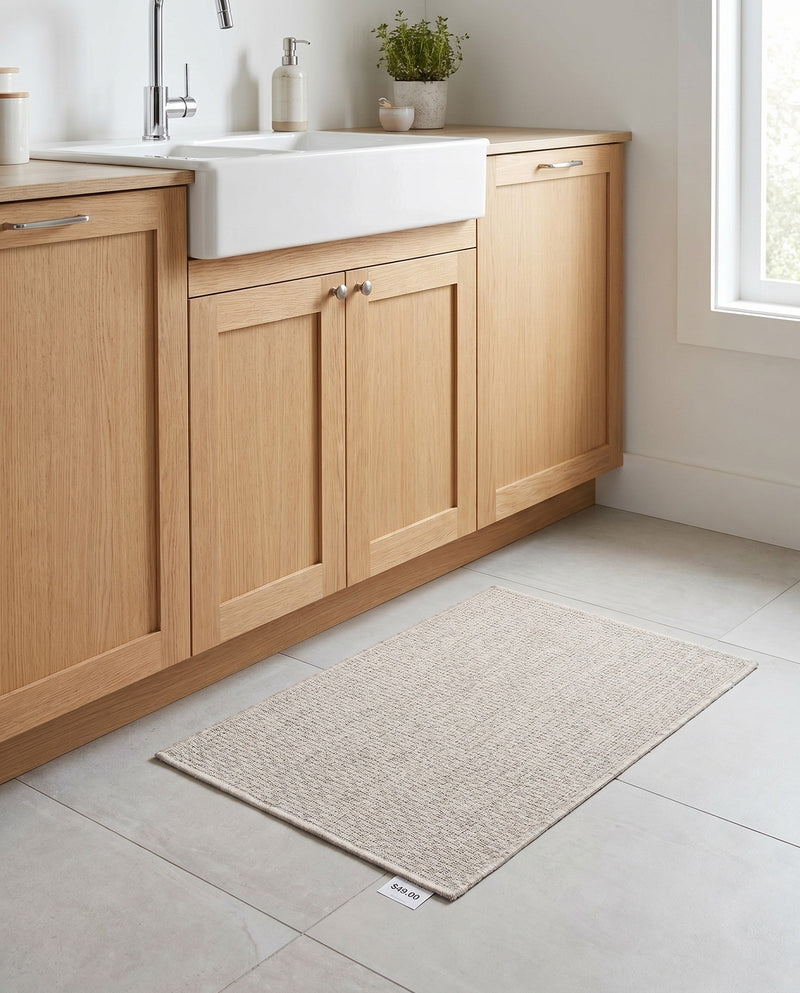 Seaside Serenity Collection Area Rug - Veranda (Light Gray) Rectangle Light Gray  lifestyle 50