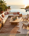 Urban Terrace Collection Area Rug -  Balcony Rectangle Beige Brown  lifestyle 15