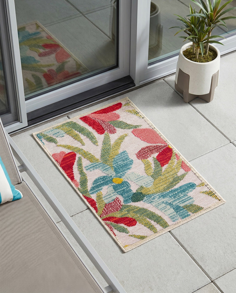 Outdoor Marrakesh Collection Area Rug -  Midelt Rectangle Multi  lifestyle 20